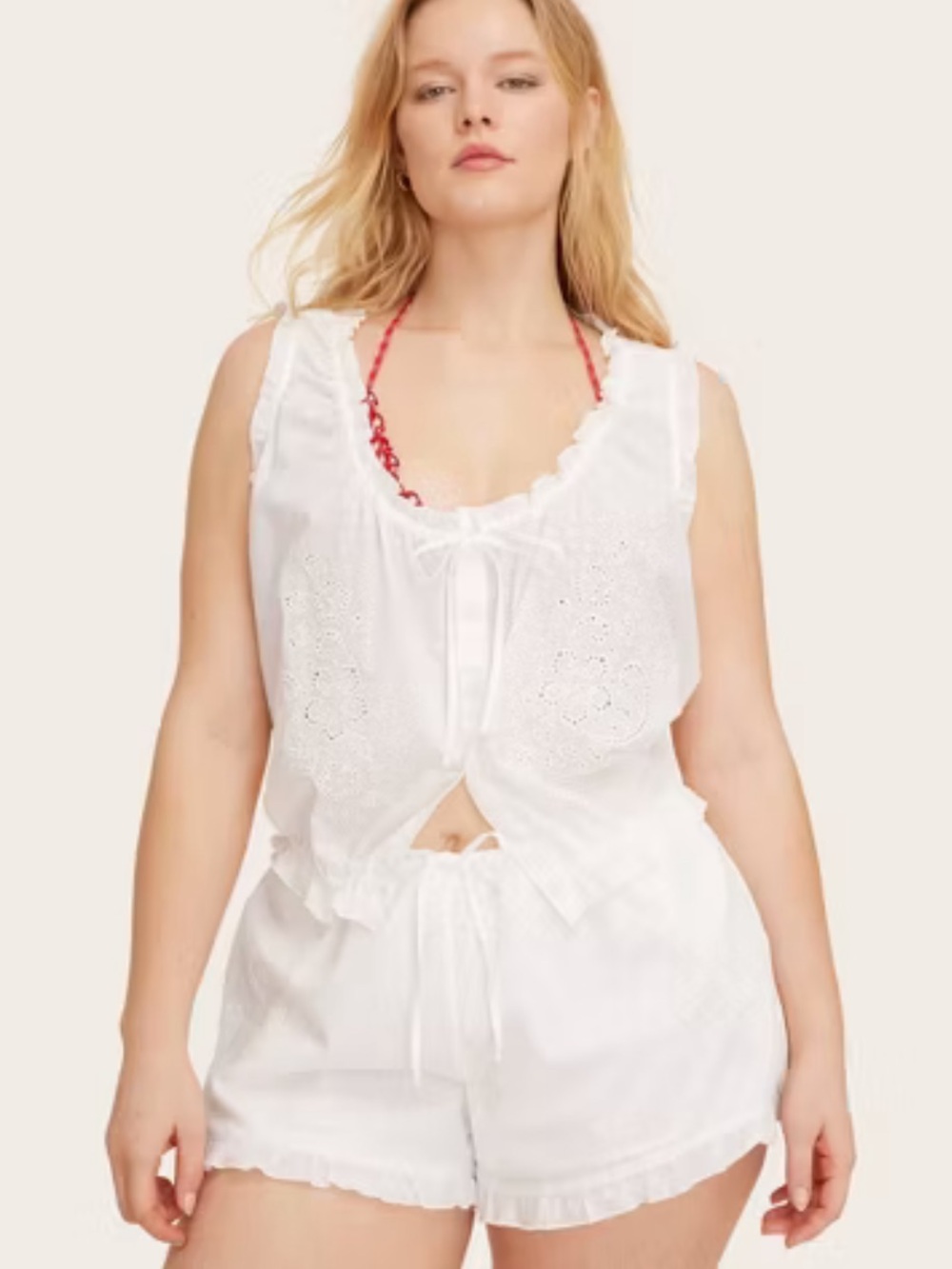PARKE x TARGET Shell Tank Top - Parke x Target Cream L
